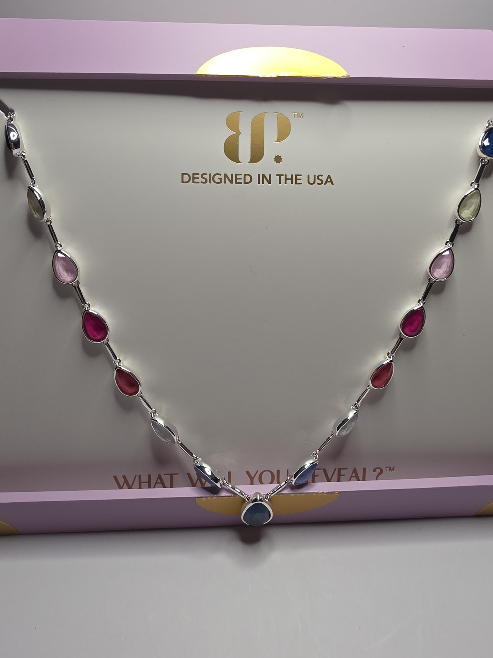 BP Jewel Candy Globe Trotter Necklace In Tokyo Pop On Silver